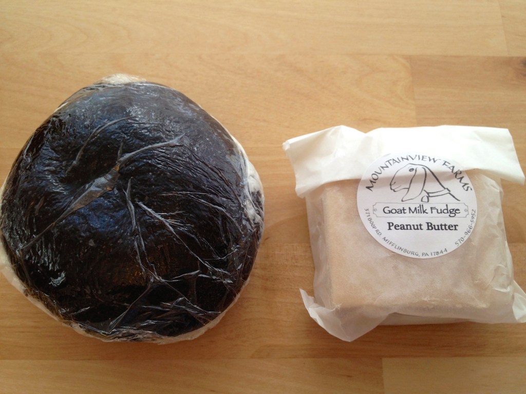 Whoopie pie and goat milk peanut butter fudge. They are both long gone. SO GOOD!