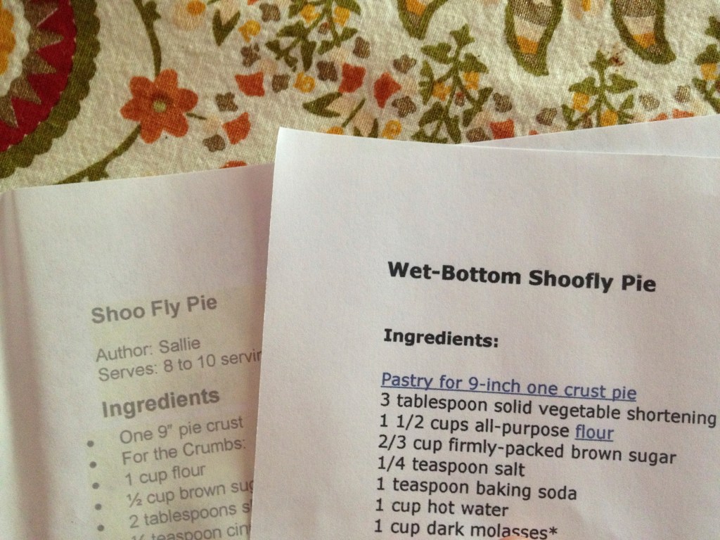 Shoo Fly recipes: I had never heard of it before but I look forward to trying them! 